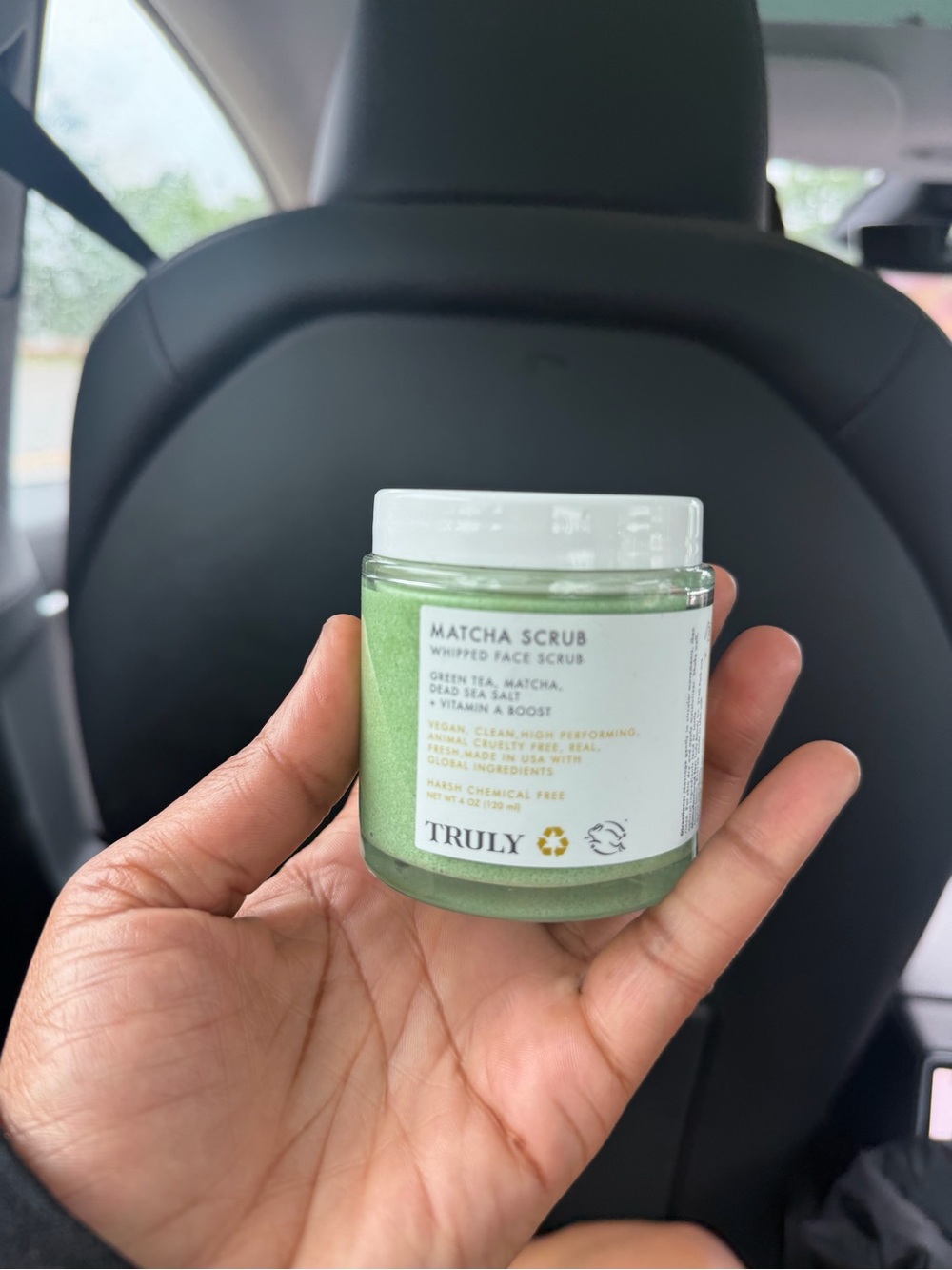 TRULY Matcha Whipped Face Scrub — Light Green